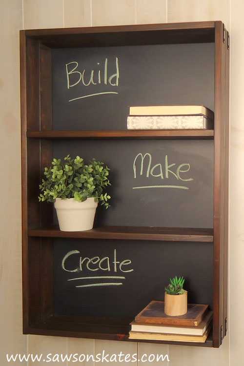 Picture of DIY Knockoff Chalkboard Shelf